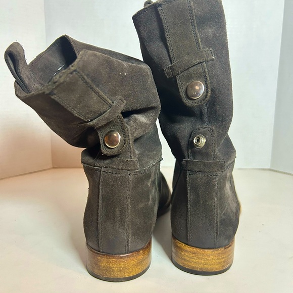 Alberto Fermani Umbria Slouchy Suede Ankle Boot Colour Anthracite Side 39 - Picture 4 of 12